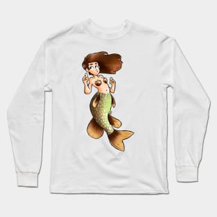 Northern Pike Mermaid Long Sleeve T-Shirt